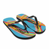 Good Vibes Waves Unisex Flip-Flops Sandals - Blue, Flip Flops, $ 30.95, A Moment Of Now™